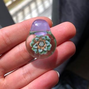 Hand made glass pendant